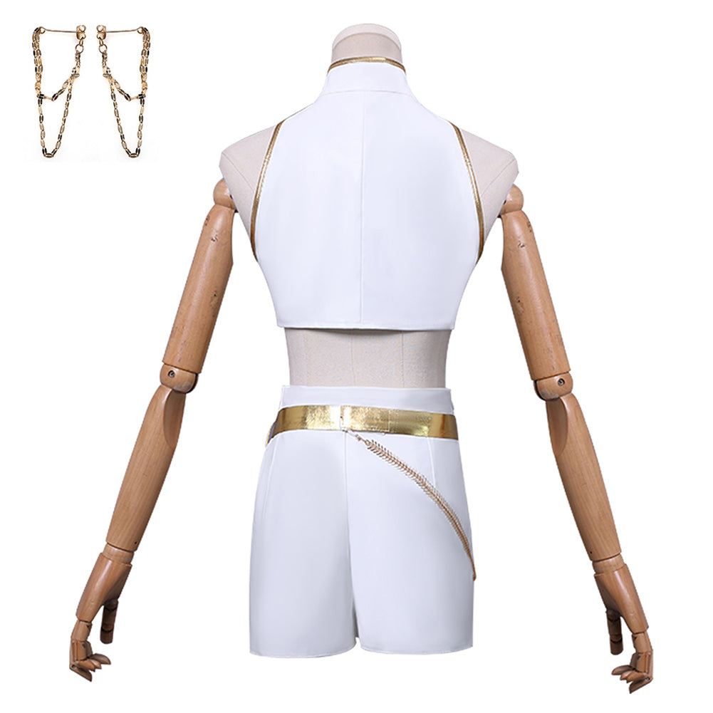 HUNTRIX Rumi Soundtrack Kostüm KPop Demon Hunters Rumi weiß Cosplay Outfits