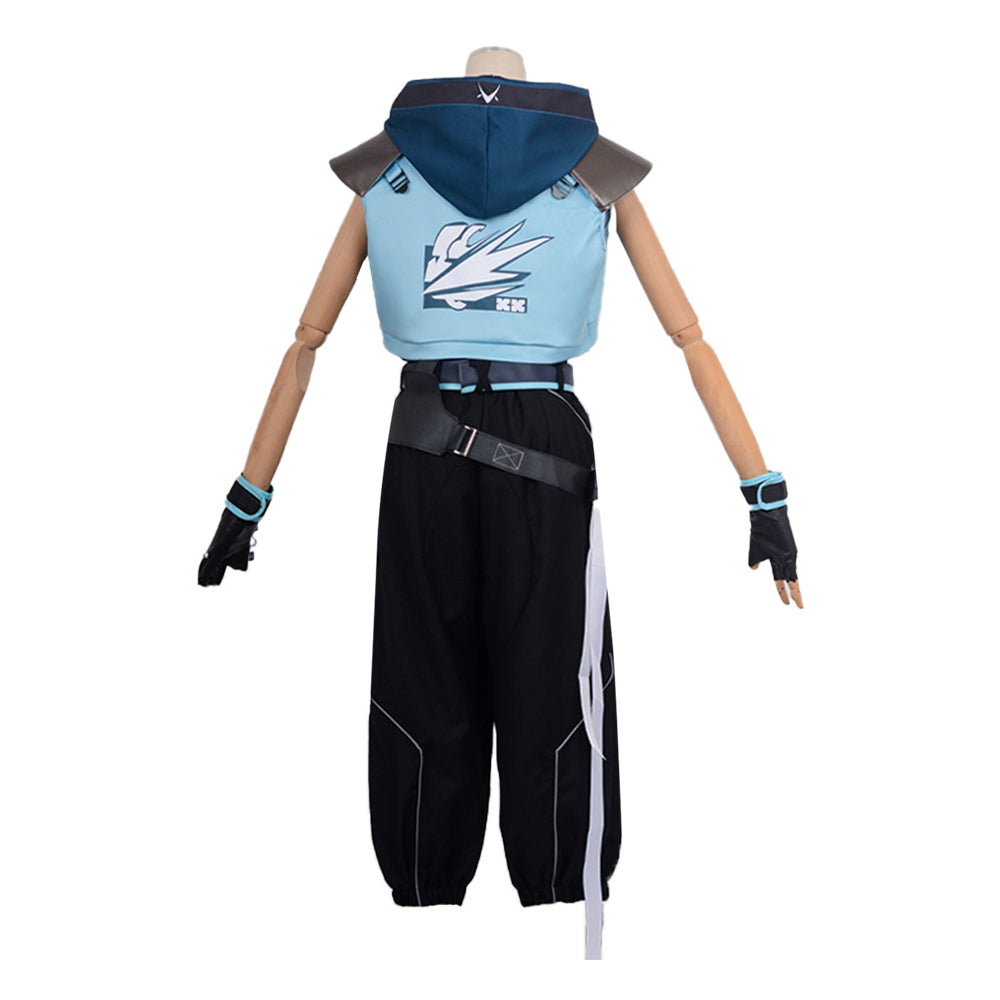 Jett Kostüm  Valorant Cosplay Halloween Jumpsuit Karneval Outfit