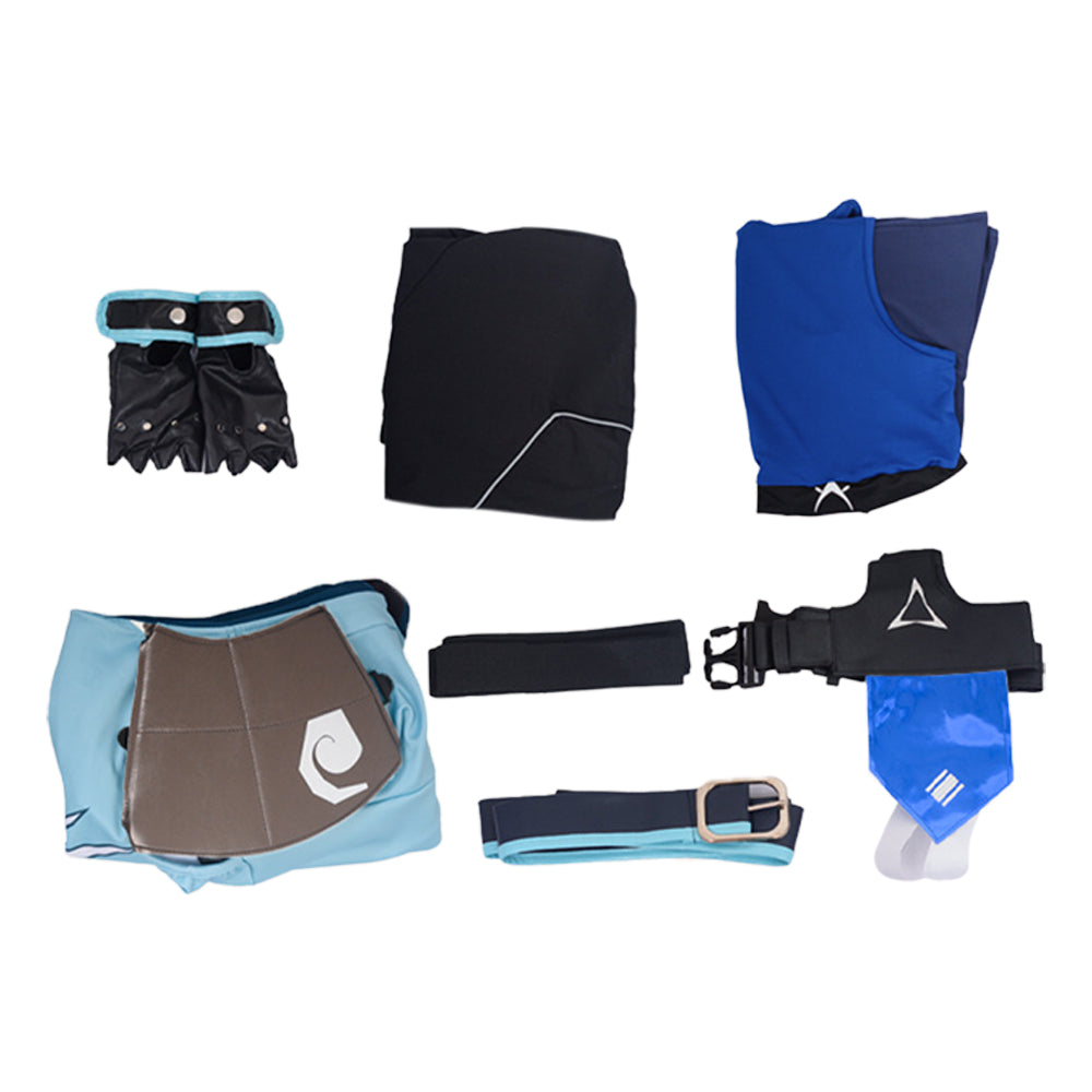 Jett Kostüm  Valorant Cosplay Halloween Jumpsuit Karneval Outfit