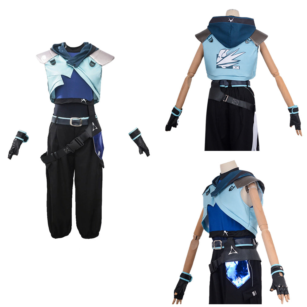 Jett Kostüm  Valorant Cosplay Halloween Jumpsuit Karneval Outfit