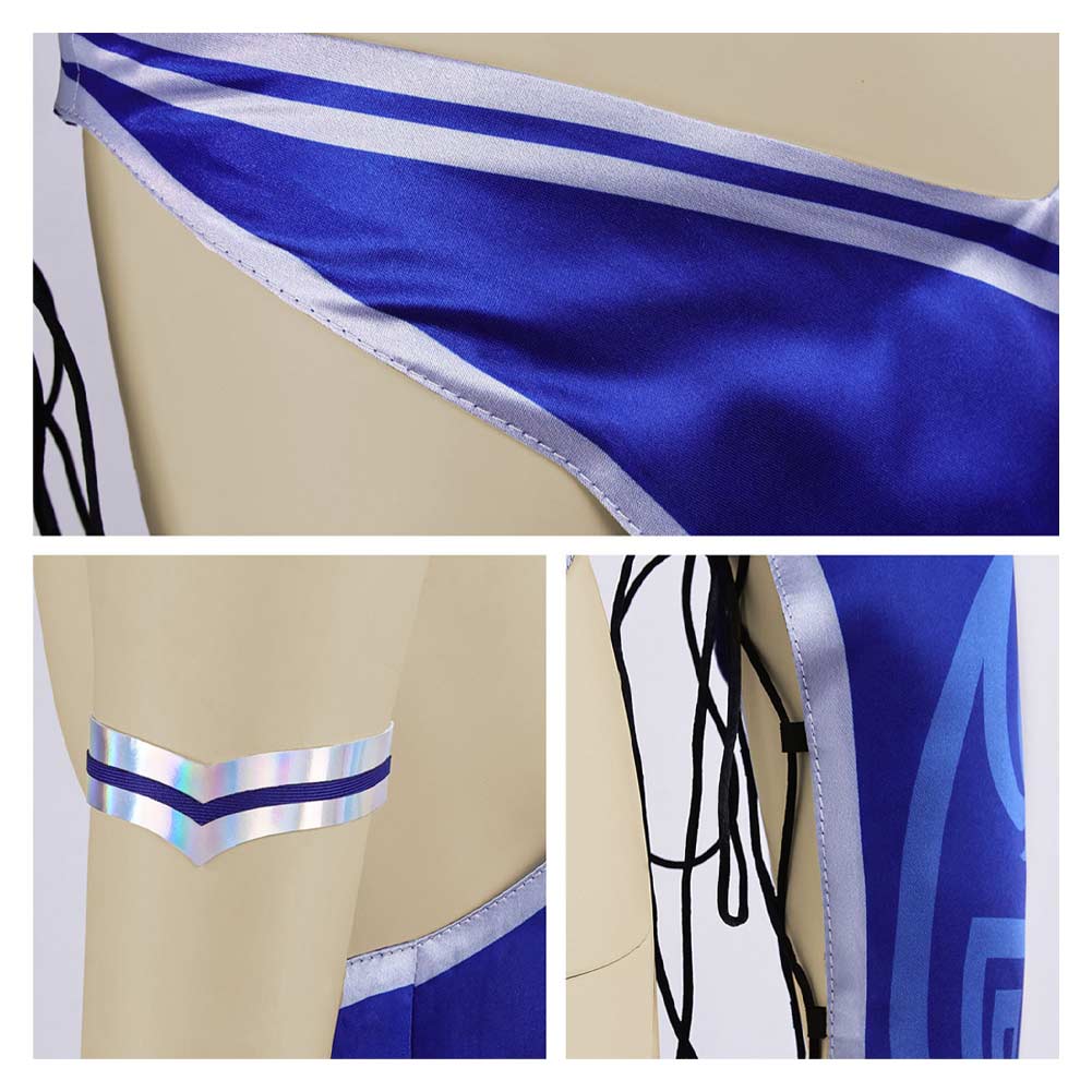 Mortal Kombat 4 Kitana Sexy Kostüm Outfits Halloween Karneval Jumpsuit