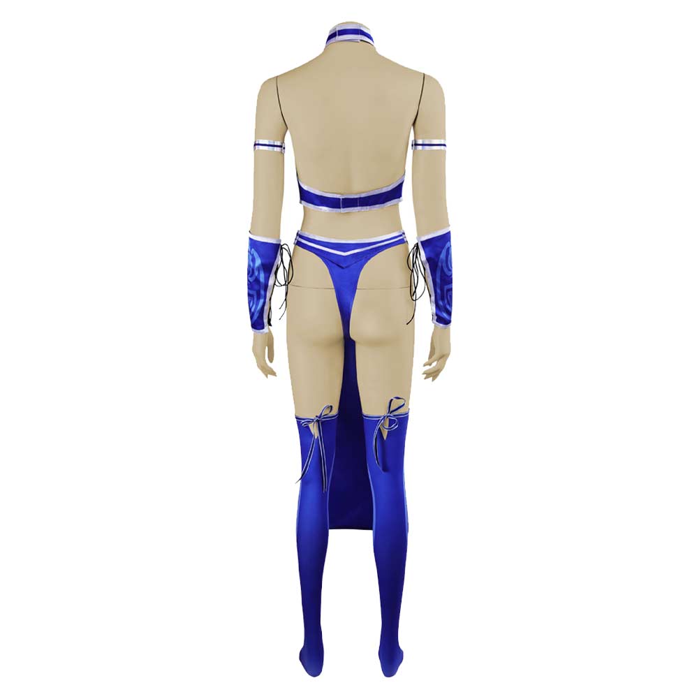 Mortal Kombat 4 Kitana Sexy Kostüm Outfits Halloween Karneval Jumpsuit