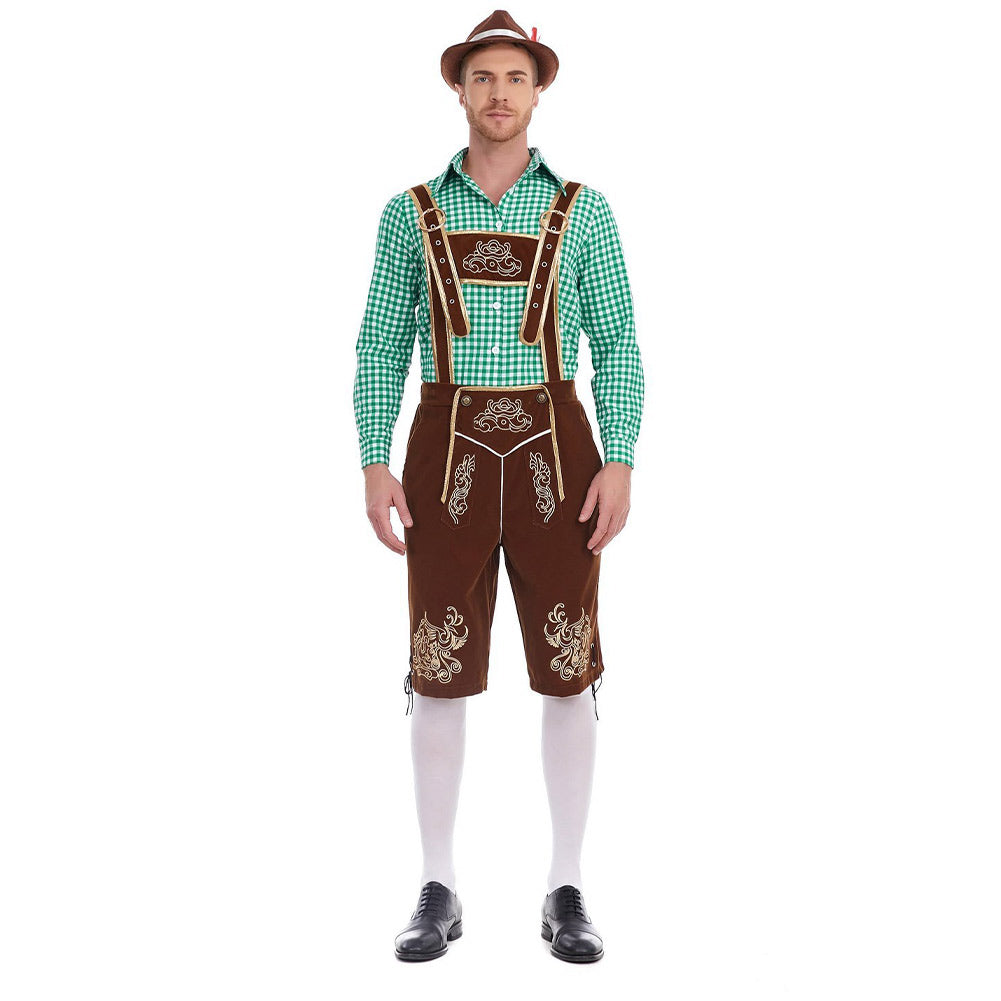 Herren Deutsch Bayerisch München Bierfest Oktoberfest Cosplay Kostüm Outfits Halloween Karneval Anzug