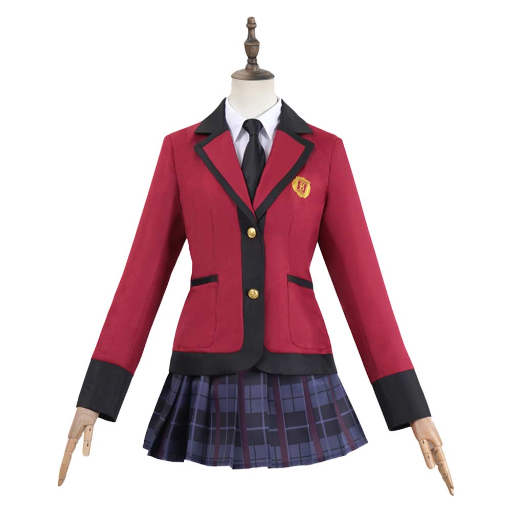 Kakegurui 2025 Compulsive Gambler Yumeko Jabami Schuluniform Cosplay Halloween Kanrevla Kostüm
