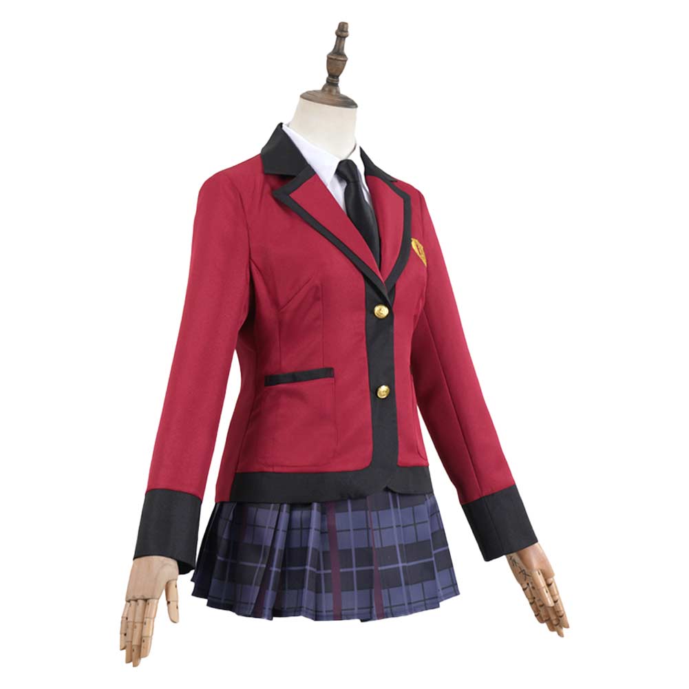 Kakegurui 2025 Compulsive Gambler Yumeko Jabami Schuluniform Cosplay Halloween Kanrevla Kostüm