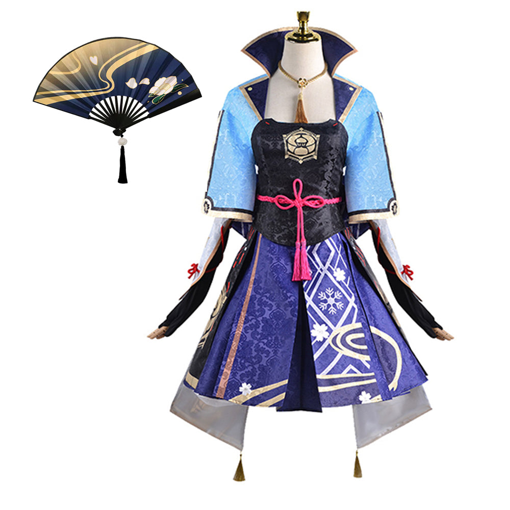 Kamisato Ayaka Cosplay Genshin Impact Kostüm Halloween Karneval Kleid