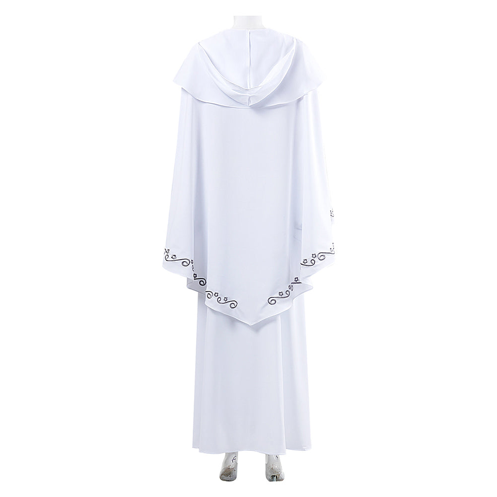 Padme Naberrie Amidala weiß Kleid Cosplay Kostüm Set Cosplay Outfits