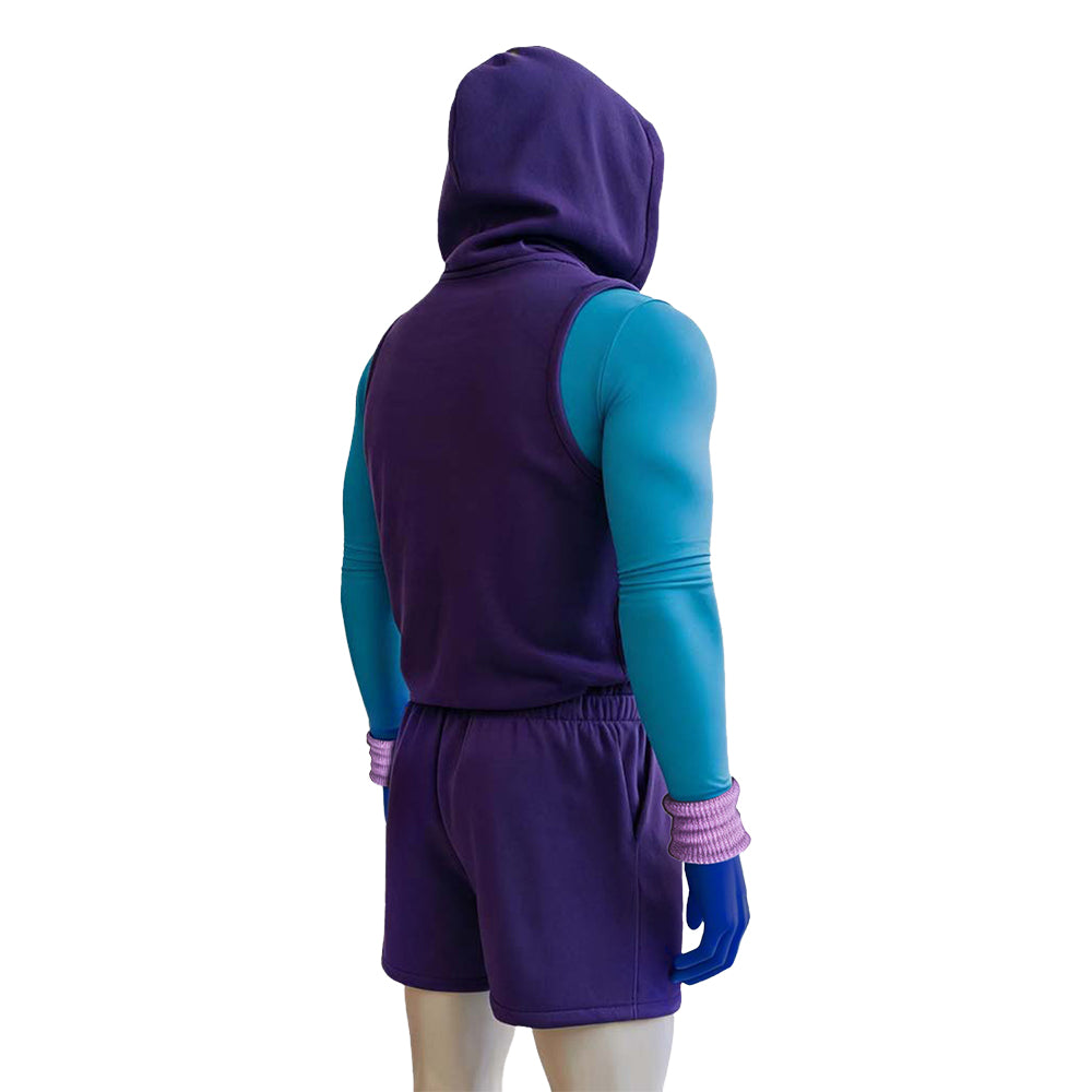 Skeletor lila Kostüm Set Masters of the Universe Skeletor Cosplay Outfit