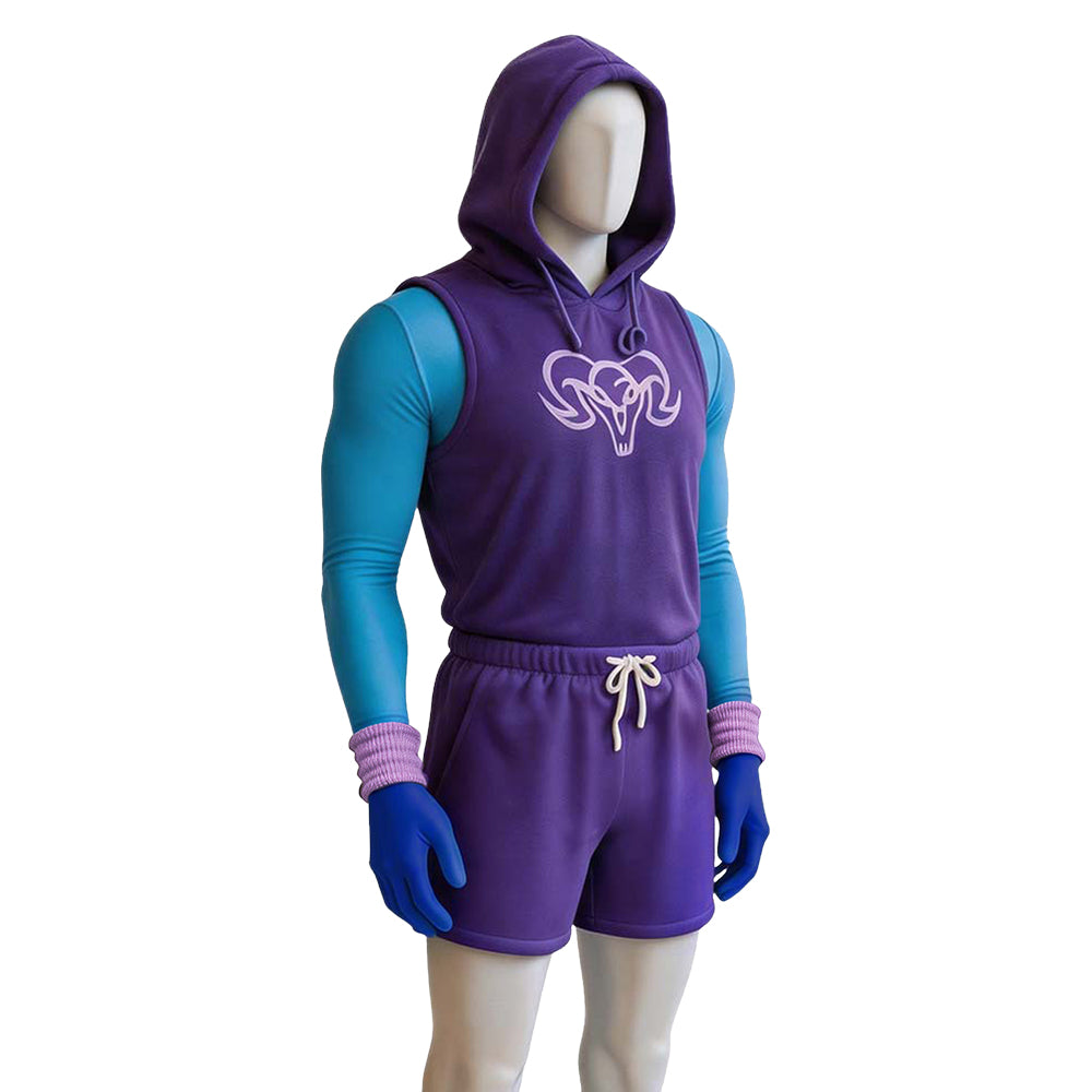 Skeletor lila Kostüm Set Masters of the Universe Skeletor Cosplay Outfit