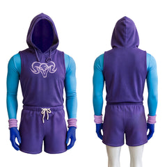 Skeletor lila Kostüm Set Masters of the Universe Skeletor Cosplay Outfit