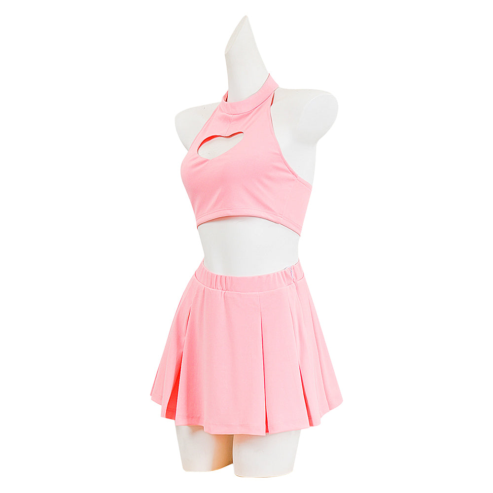DEATH NOTE Misa Amane rosa Kleid Cosplay Kostüm Halloween Karneval Outfits
