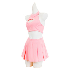 DEATH NOTE Misa Amane rosa Kleid Cosplay Kostüm Halloween Karneval Outfits