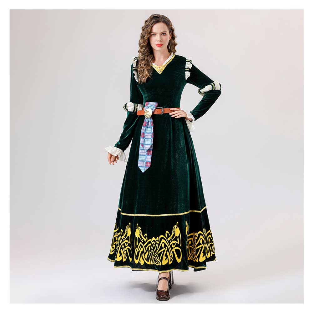 Brave Merida Kleid Legende der Highlands Merida Cosplay Halloween Kostüm