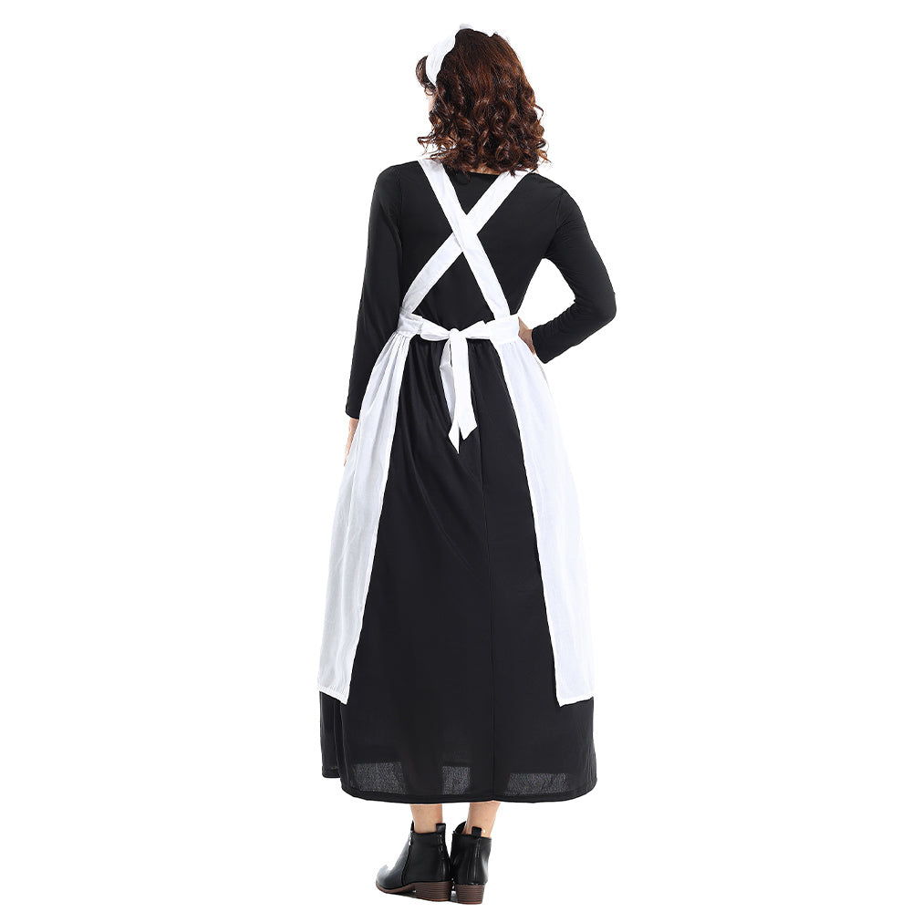 Damen Colonial style estate maid Kleid Cosplay Kostüm Outfits Halloween Karneval Anzug