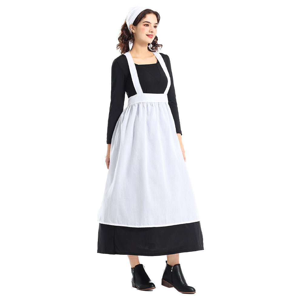 Damen Colonial style estate maid Kleid Cosplay Kostüm Outfits Halloween Karneval Anzug