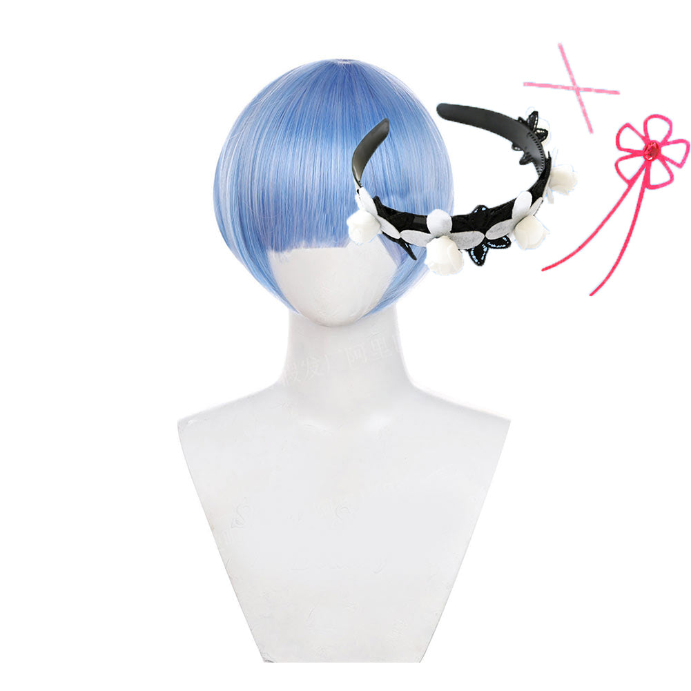 Re:Null das Leben in einer anderen Welt von Zero Rem Cosplay Perücke
