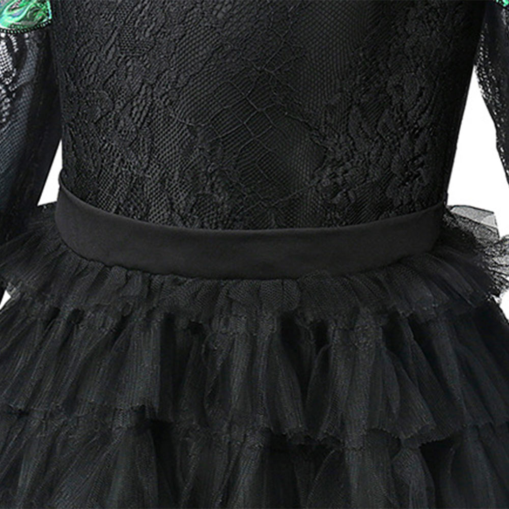 Mädchen Wicked Hexe Elphaba schwarz Kleid Cosplay Kostüm