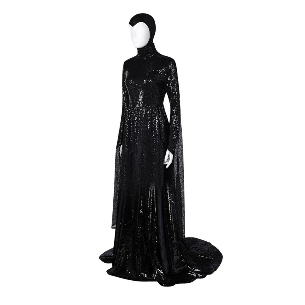 Schneewittchen 2025 Evil Queen Böse Königin schwarz Kostüm Cosplay Outfits