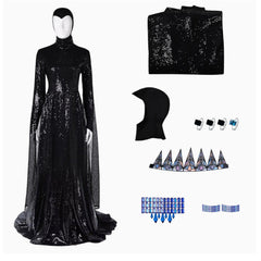 Schneewittchen 2025 Evil Queen Böse Königin schwarz Kostüm Cosplay Outfits