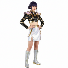 Zoey Golden Kostüm KPop Demon Hunters Girls Group HUNTRIX Zoey Cosplay Outfits