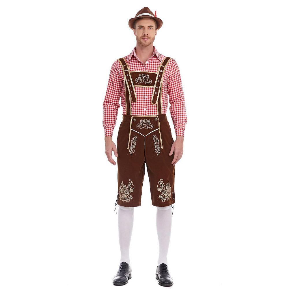 Herren Deutsch Bayerisch München Bierfest Oktoberfest Cosplay Kostüm Outfits Halloween Karneval Anzug