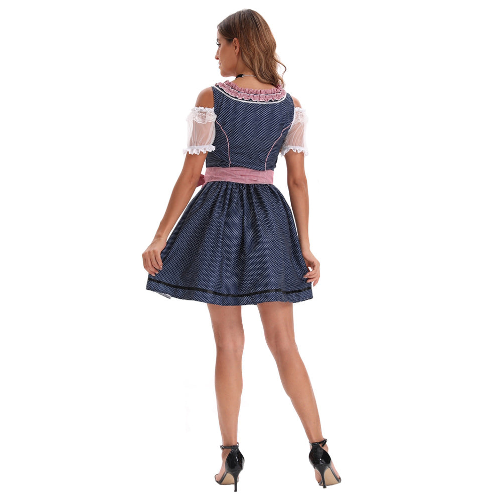 Damen Münchener Oktoberfest Bierfest Deutsch Bayerisch Cosplay Kostüm Outfits Halloween Faschingskostüm