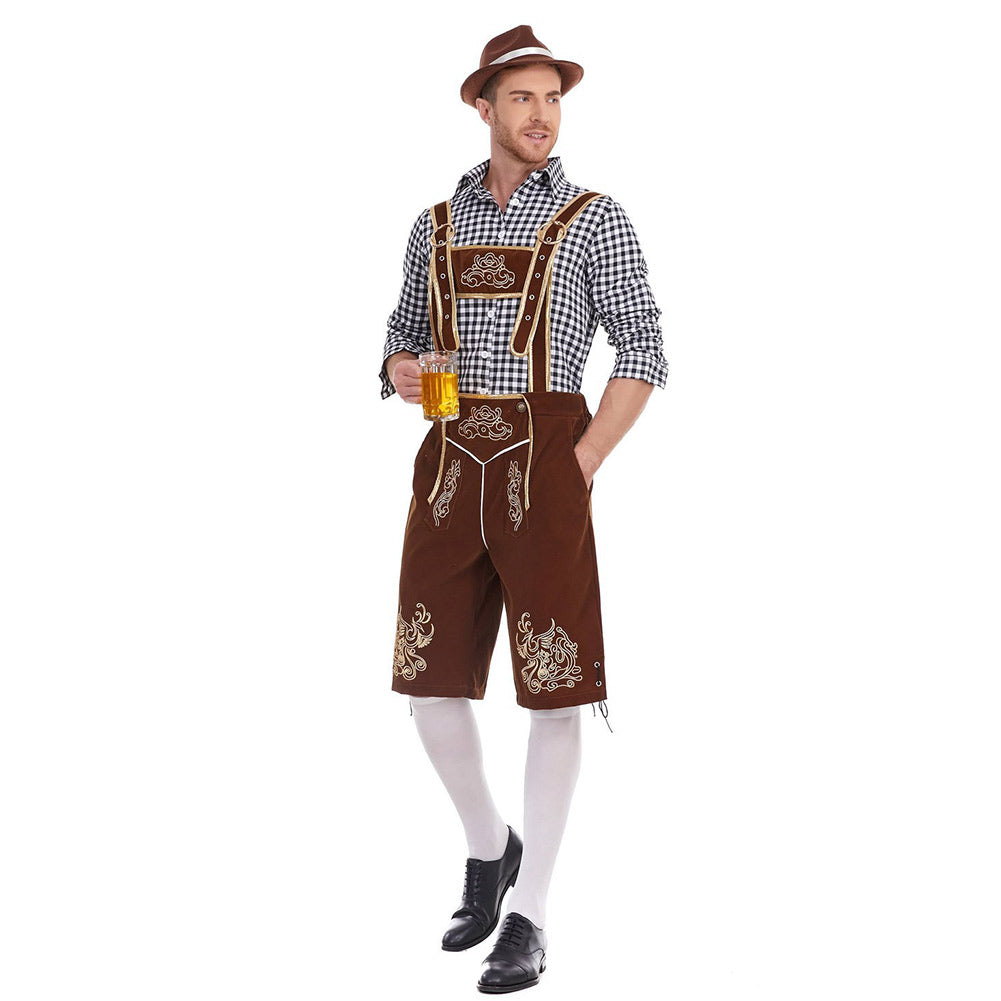 Herren Deutsch Bayerisch München Bierfest Oktoberfest Cosplay Kostüm Outfits Halloween Karneval Anzug