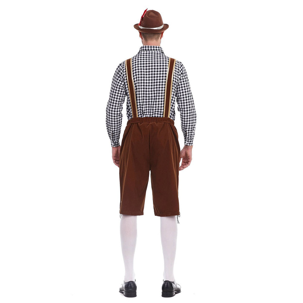 Herren Deutsch Bayerisch München Bierfest Oktoberfest Cosplay Kostüm Outfits Halloween Karneval Anzug