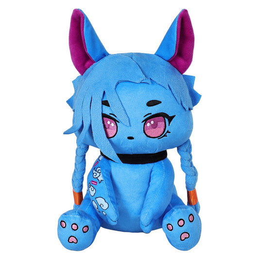 28cm League of Legends Arcane Jinx Plüschtier blau Kuscheltier als Geschenk 1001