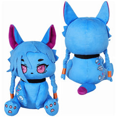 28cm League of Legends Arcane Jinx Plüschtier blau Kuscheltier als Geschenk