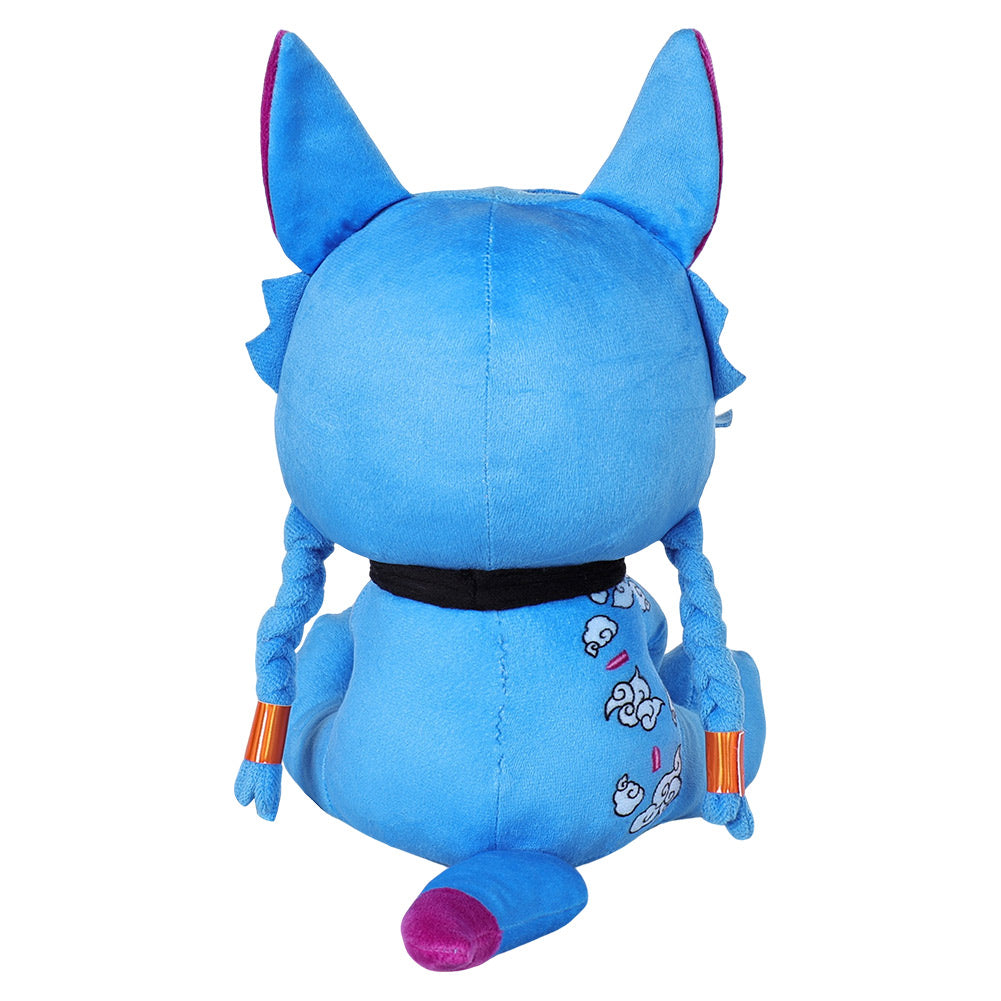 28cm League of Legends Arcane Jinx Plüschtier blau Kuscheltier als Geschenk