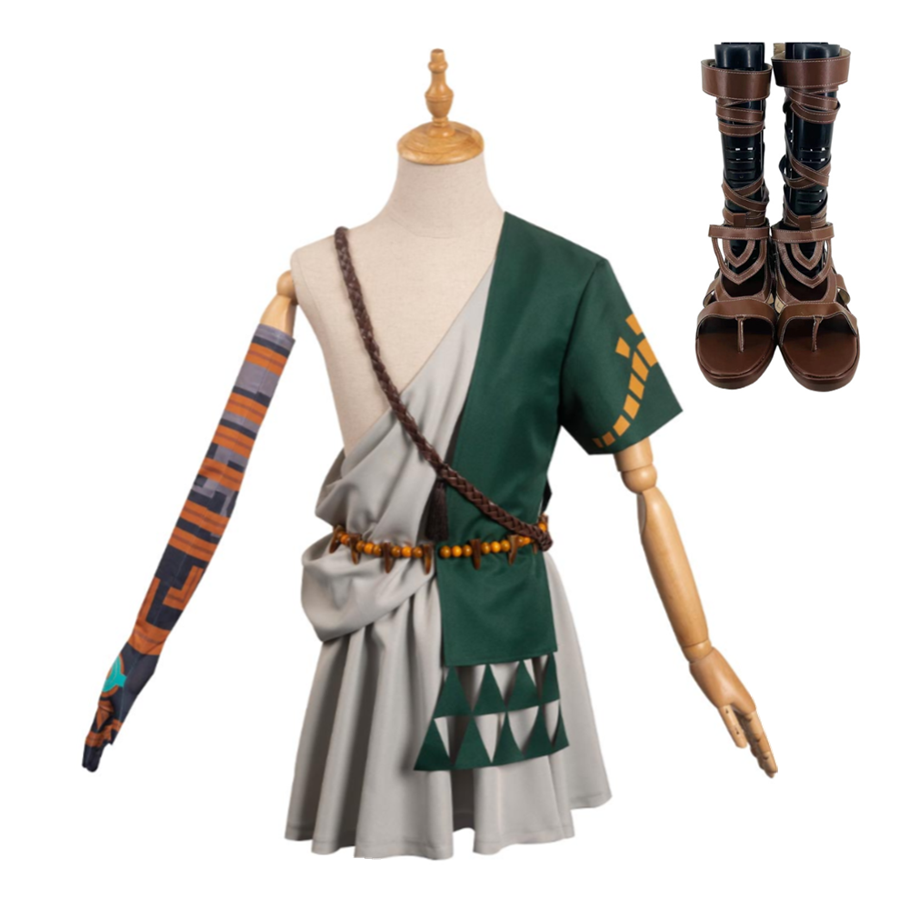 The Legend of Zelda: Tears of the Kingdom Link grün Kostüm Cosplay Kostüm Halloween Karneval Outfits