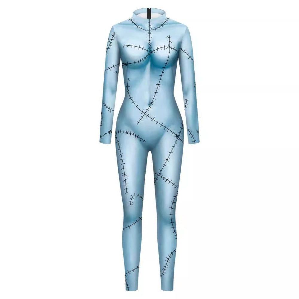 Sally Dienstmädchenkleid Cosplay Jumpsuit Halloween Karneval Outfit