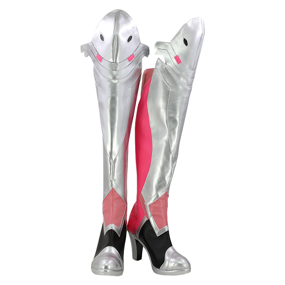 Overwatch Mercy Angela Ziegler Mercy Rosa Schuhe Cosplay Schuhe Version B