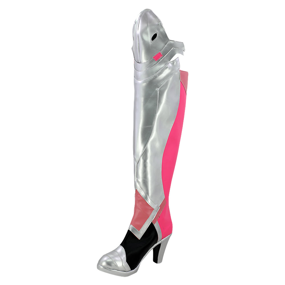 Overwatch Mercy Angela Ziegler Mercy Rosa Schuhe Cosplay Schuhe Version B