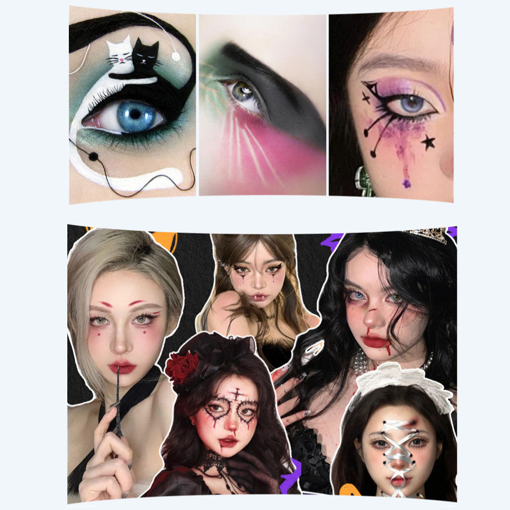 42 Farben Kinderschminke‑Set ungiftig wasseraktiviert Halloween Cosplay für Kinder & Erwachsene