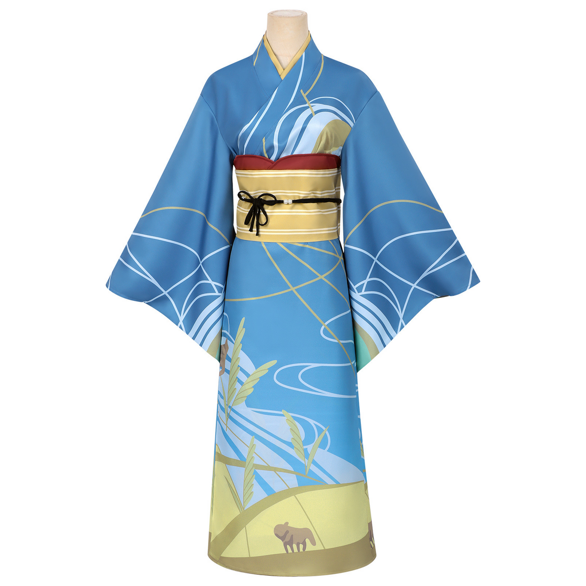 20 Seiki Denki Mokuroku 20th Denmoku Inako Momokawa Kimono Cosplay Outfit
