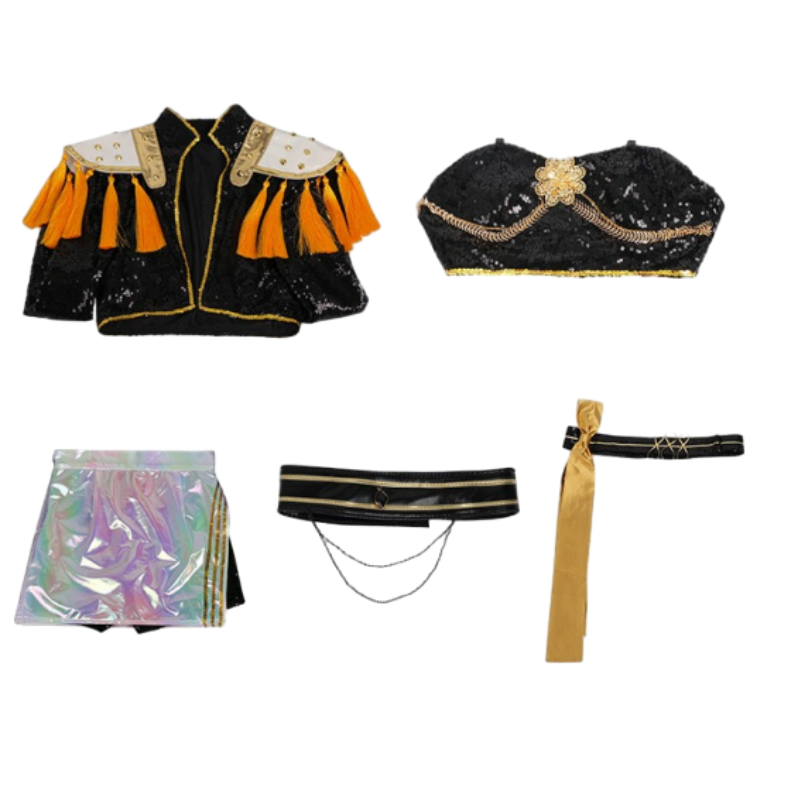 HUNTRIX Mira Golden Kostüm KPop Demon Hunters Mira Cosplay Outfits
