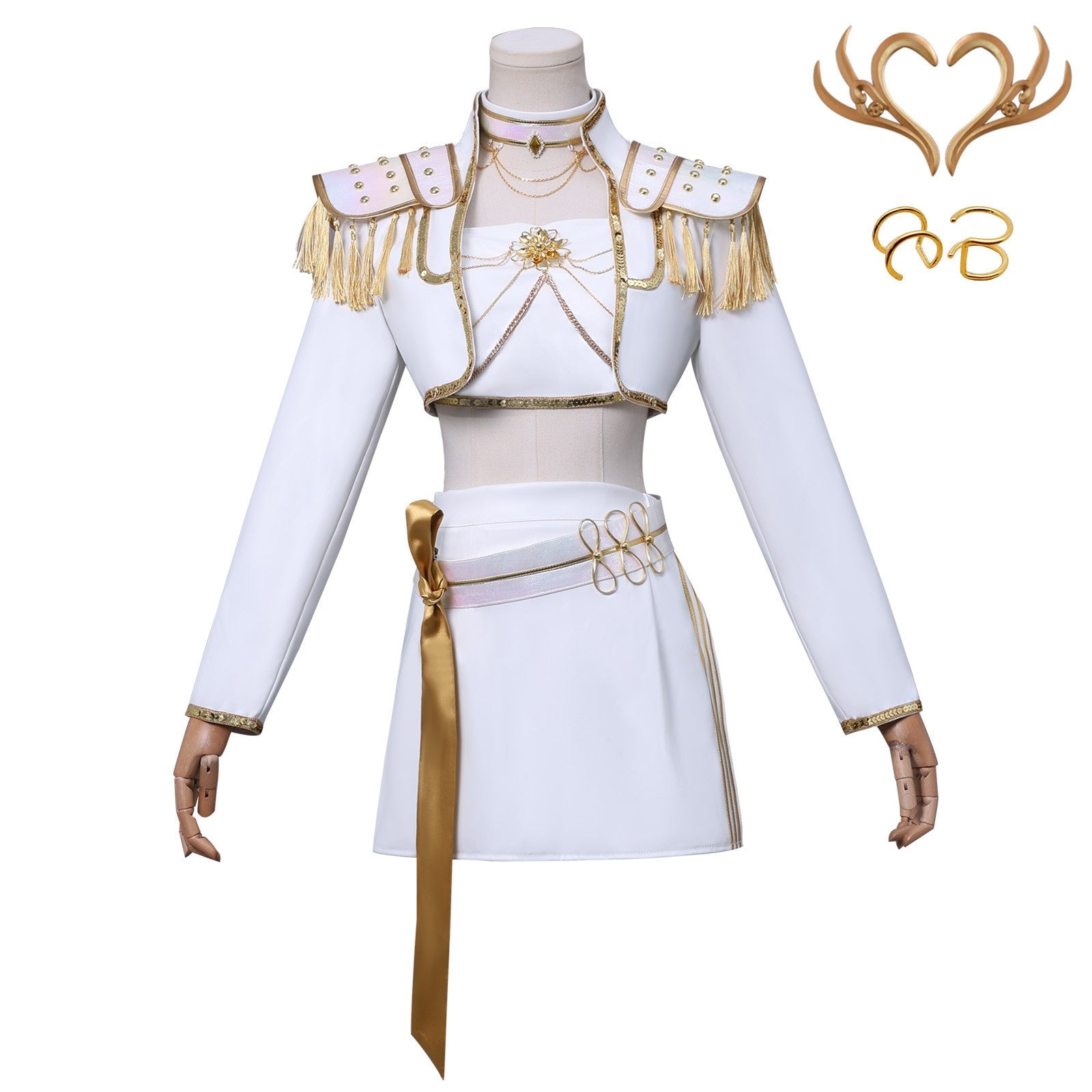 HUNTRIX Mira Soundtrack Kostüm KPop Demon Hunters Mira weiß Cosplay Outfits