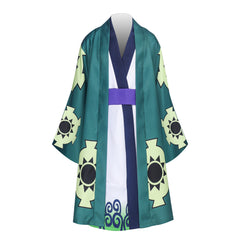 Kinder One Piece Roronoa Zoro Kimono Cosplay Kostüm Set