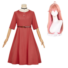 Nico Wakatsuki rot Kleid Witch Watch Nico Cosplay Outfits
