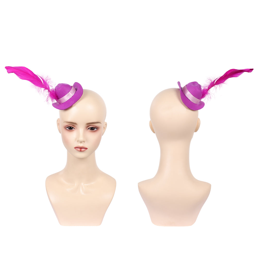 Hazbin Hotel Angel Dust rosa Outfit Anthony Cosplay Kostüm Set