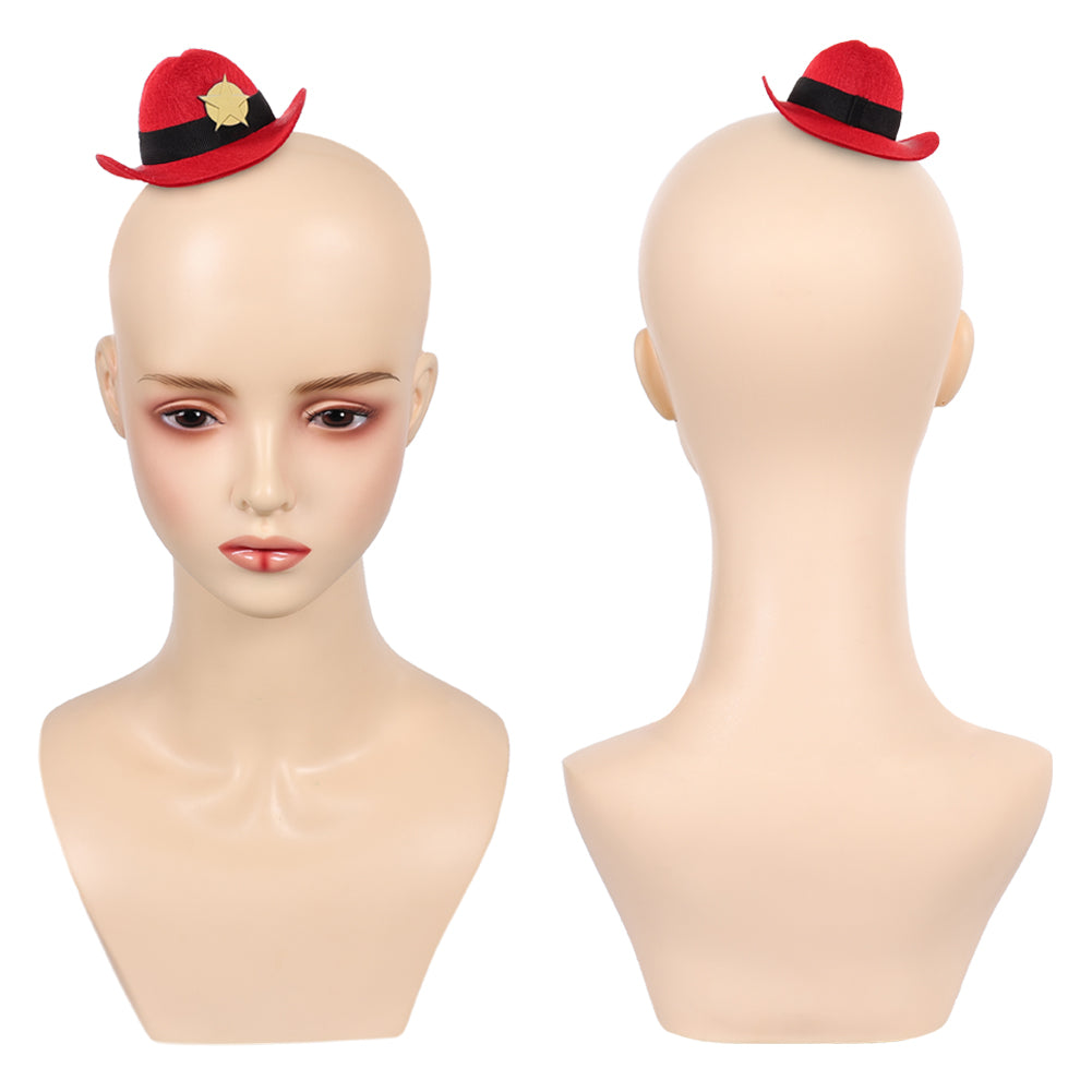 Hazbin Hotel 2025 Angel Dust rot Kostüm Hellaverse Cosplay Outfits