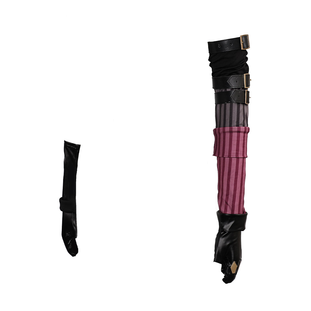 lol handschuhe Arcane: League of Legends Jinx Handschuhe Gürtel Cosplay Requisite – cosplaycartde