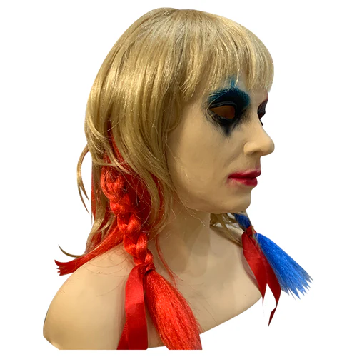 2024 Joker: Folie à Deux Harley Quinn Latex MASKE