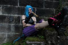 League of Legends LoL Jinx Cosplay Kostüme Outfits Halloween Karneval Set