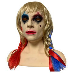 Film 2024 Joker: Folie à Deux Harley Quinn Latex MASKE