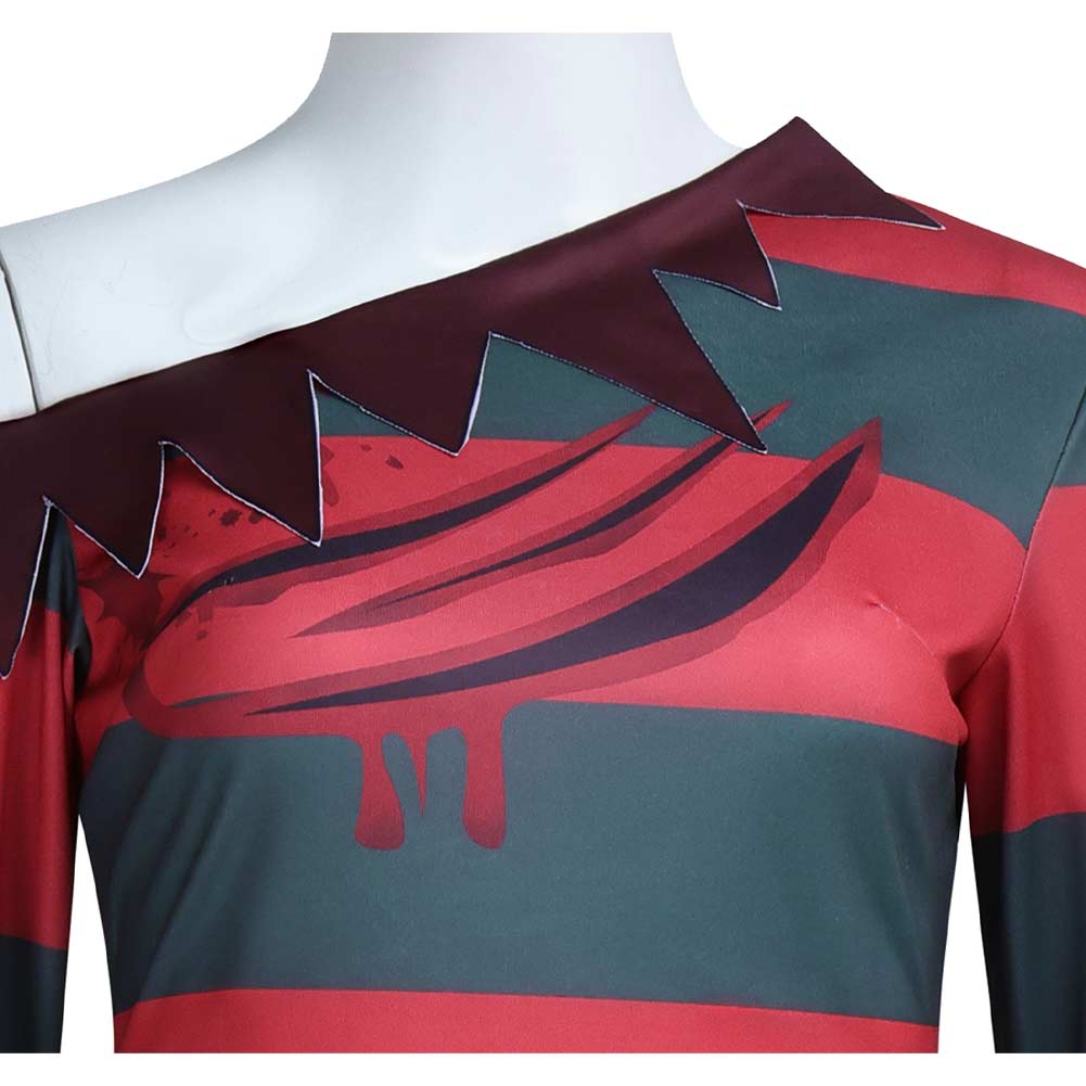 A Nightmare On Elm Street Freddy Krueger webliche Kostüm Halloween Outfits