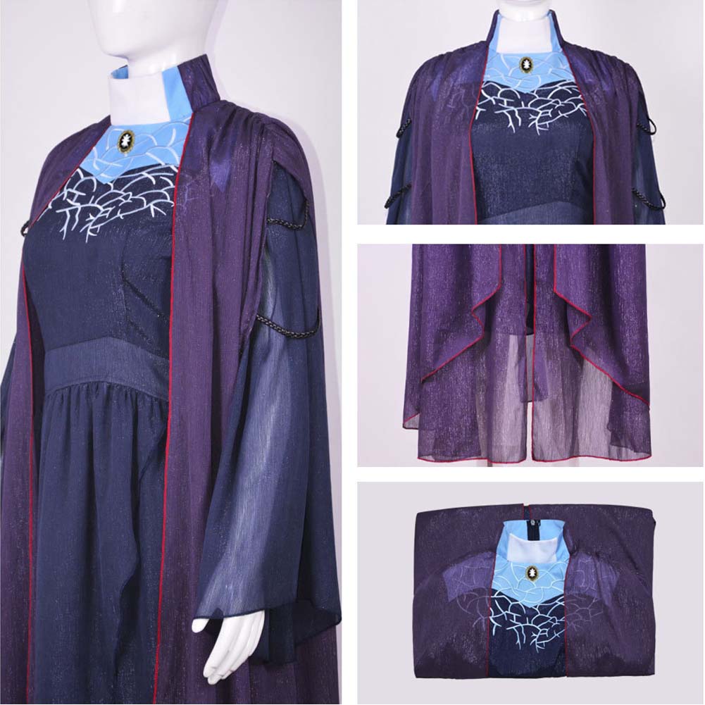 Agatha All Along Agatha Harkness lila Kostüm Set Cosplay Outfits