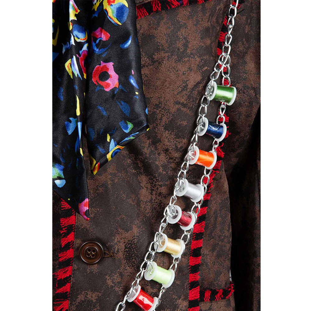 Alice In Wonderland Johnny Depp Mad Hatter 6 Stücke Full Set Cosplay Kostüm